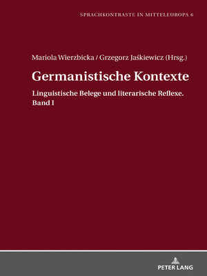 cover image of Germanistische Kontexte